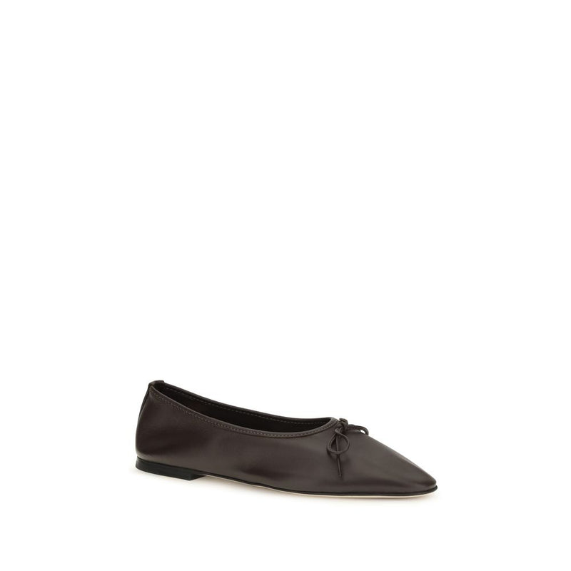 Cher Frances Brown Cuir de veau Bos Taurus Ballerines