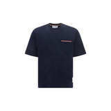 T-shirt en coton bleu Thom Browne
