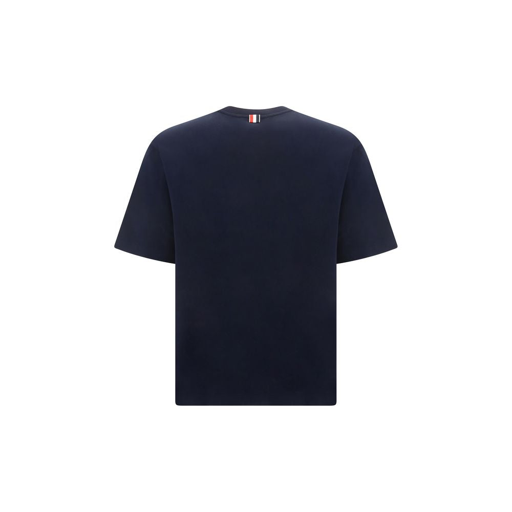 T-shirt en coton bleu Thom Browne