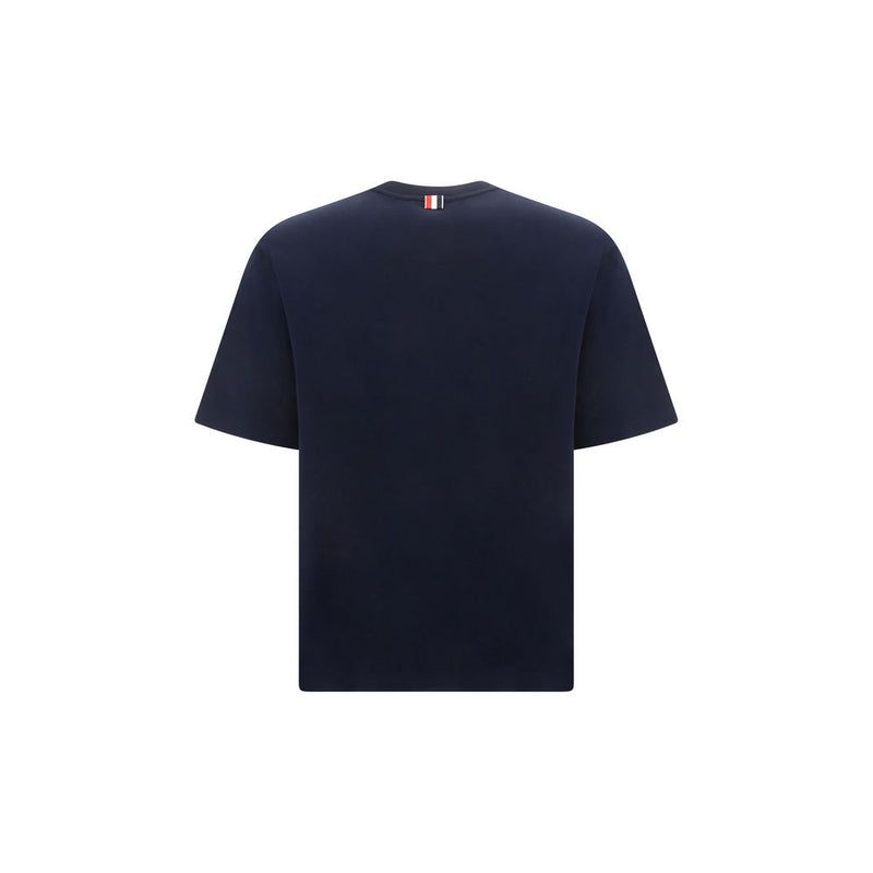 Thom Browne Blue Cotton T-Shirt