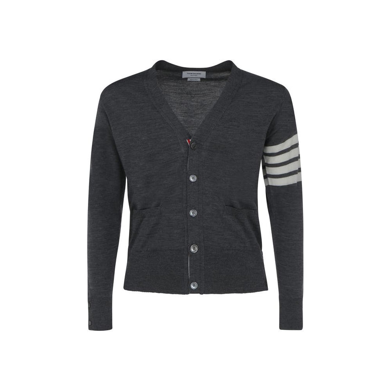 Thom Browne Gray Wool Oves Aries Cardigan