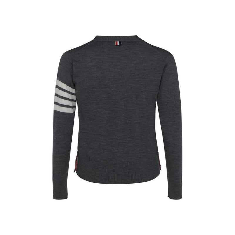 Thom Browne Gray Wool Oves Aries Cardigan