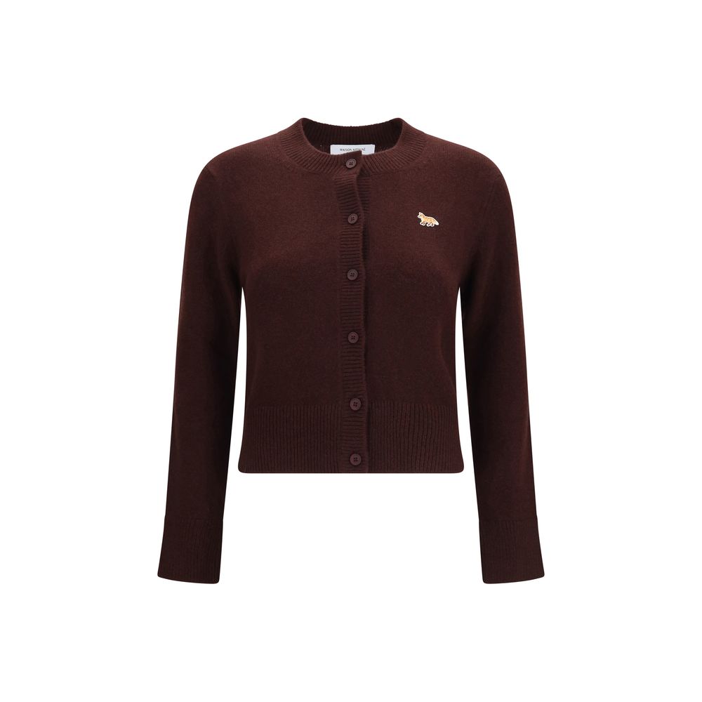 Cardigan en laine marron Maison Kitsuné x Oves Aries