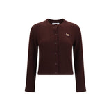 Cardigan en laine marron Maison Kitsuné x Oves Aries
