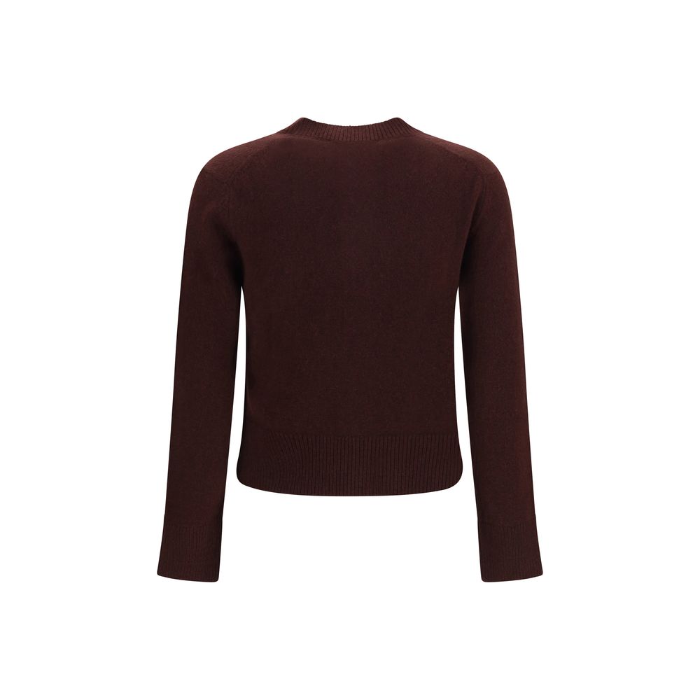 Cardigan en laine marron Maison Kitsuné x Oves Aries