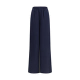 Max Mara Blue Silk Casual Pants