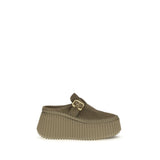 Mules Chloé en cuir de veau bicolore Bos Taurus