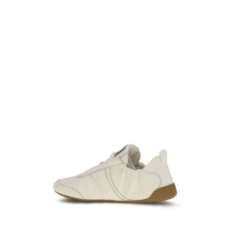 Baskets de sport Chloé en tissu beige