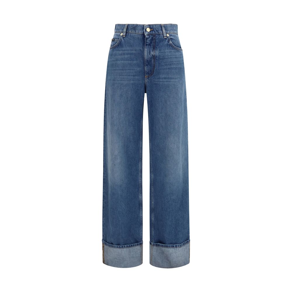 Jeans Dolce & Gabbana droits en coton bleu