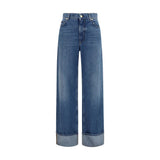 Jeans Dolce & Gabbana droits en coton bleu