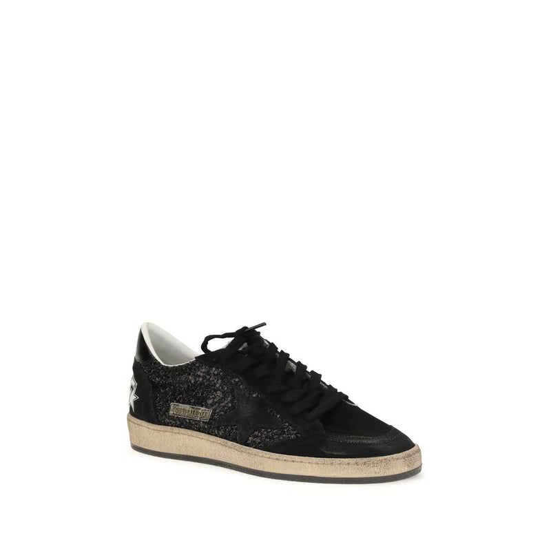 Golden Goose Baskets Basses en Cuir de Veau Noir Bos Taurus