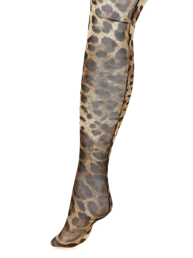 Chaussettes Dolce & Gabbana marron en polyamide