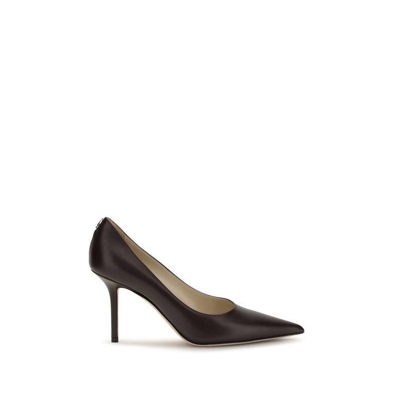 Escarpins Jimmy Choo en cuir de veau marron Bos Taurus à talon haut