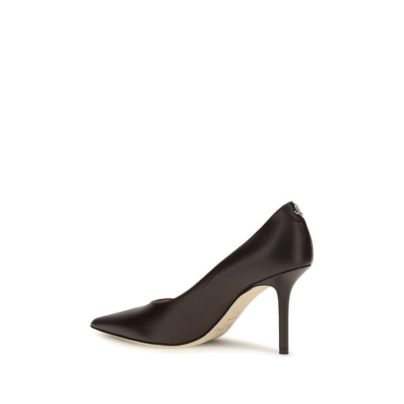 Escarpins Jimmy Choo en cuir de veau marron Bos Taurus à talon haut