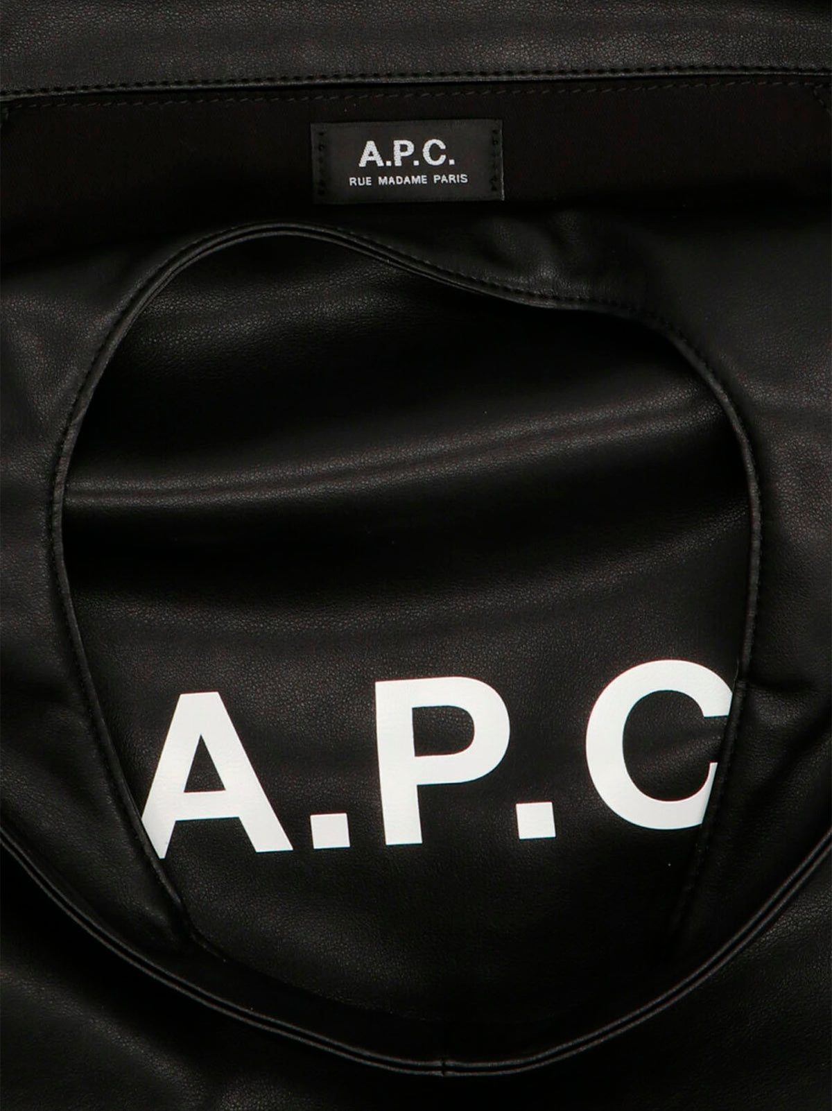 A.P.C. Black Polyethylene Tote Bag