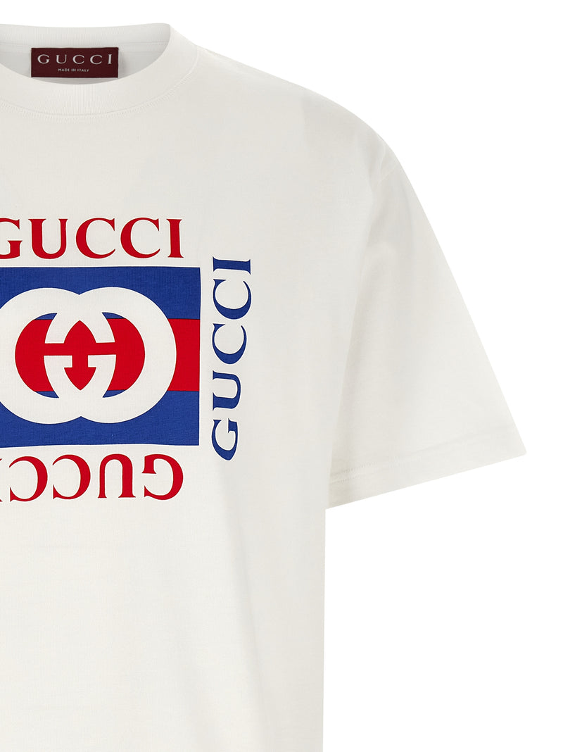 Gucci White Cotton T-Shirt