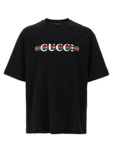 T-shirt Gucci en coton noir