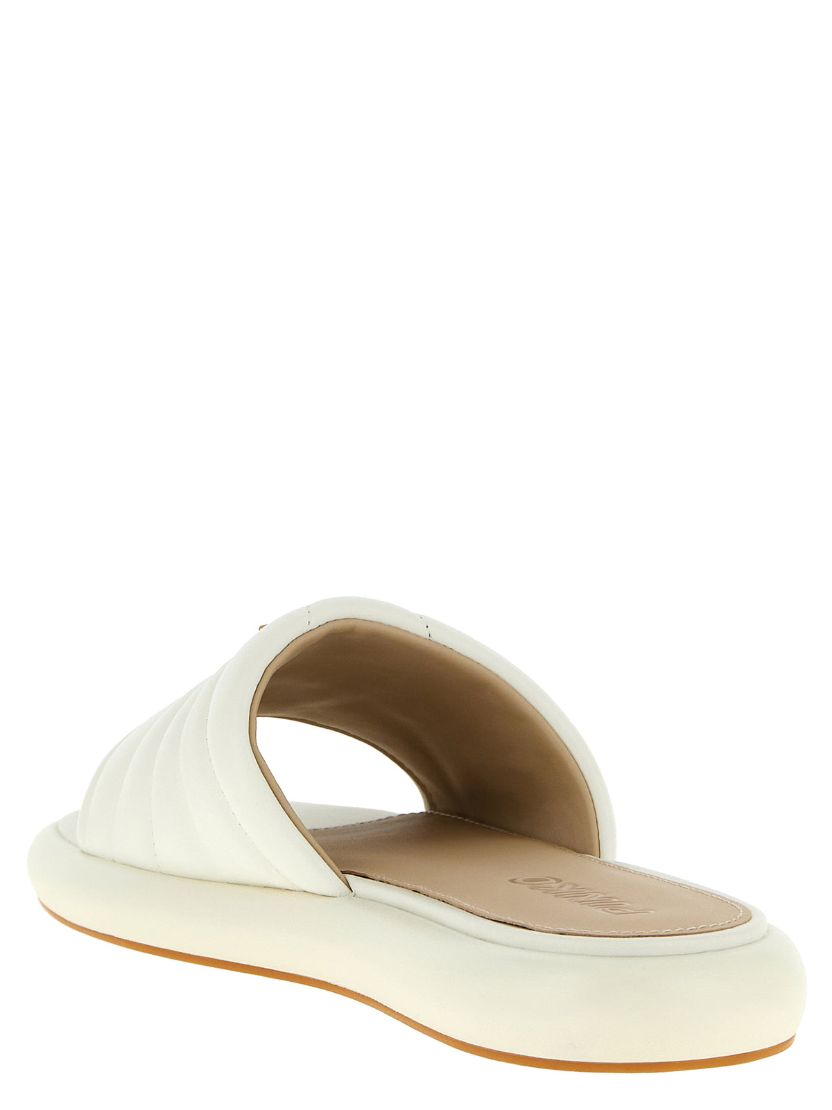 Mules PINKO en cuir d'agneau blanc