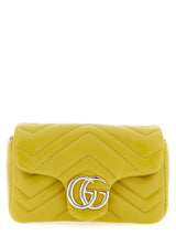 Sac porté épaule Gucci en cuir d'agneau bicolore