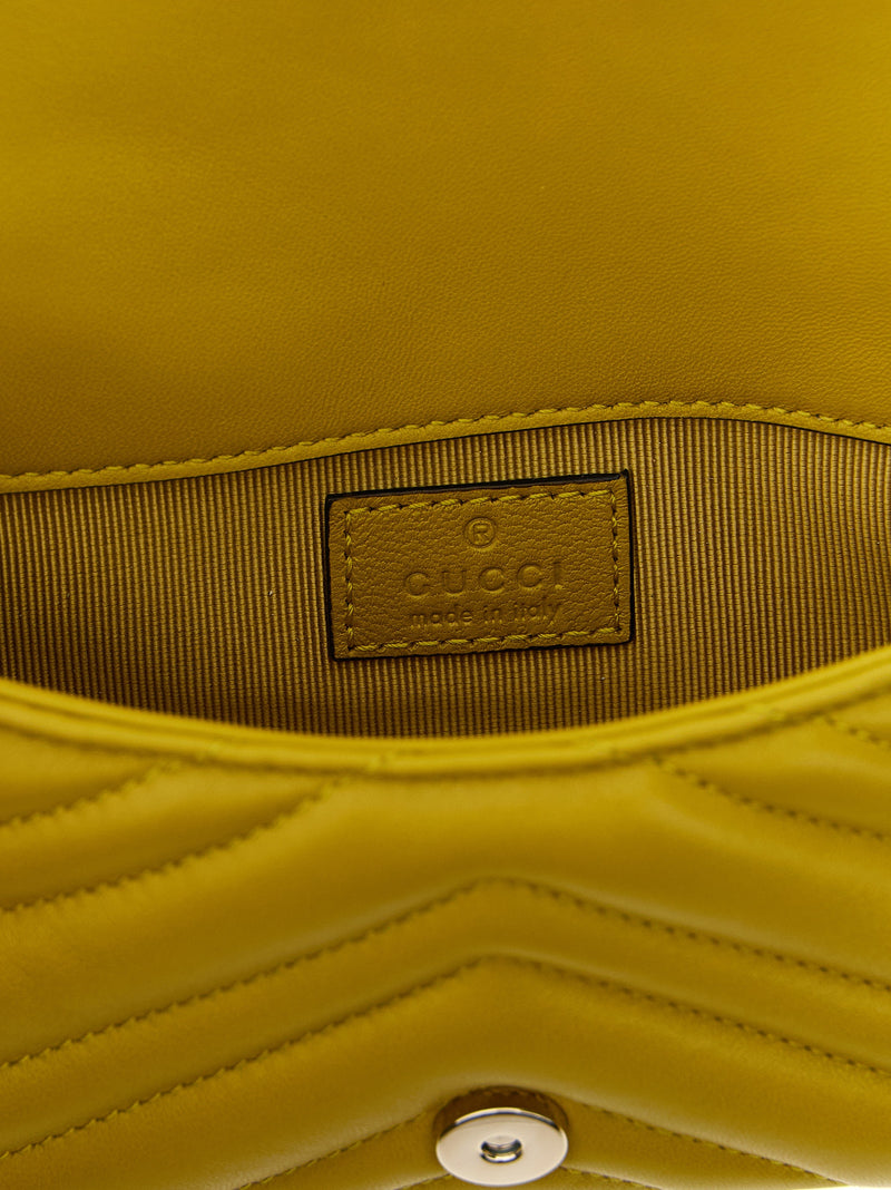 Sac porté épaule Gucci en cuir d'agneau bicolore