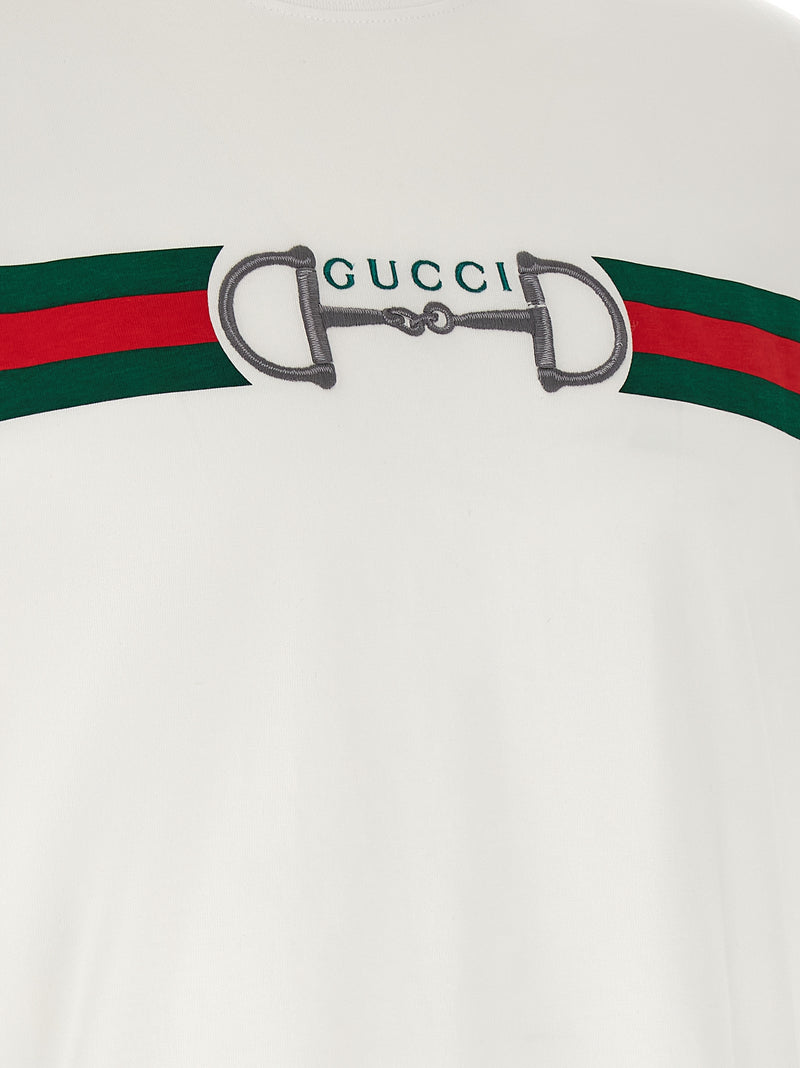 Gucci White Cotton T-Shirt