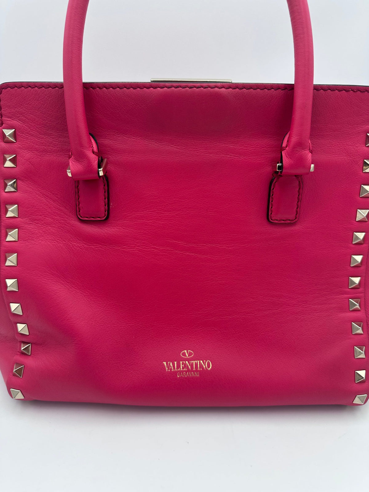 Sac à main Valentino Garavani VALENTINO GARAVANI Rockstud moyen rose