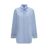 Chemise en coton bleu Prada