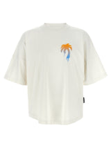 T-shirt en coton blanc Palm Angels