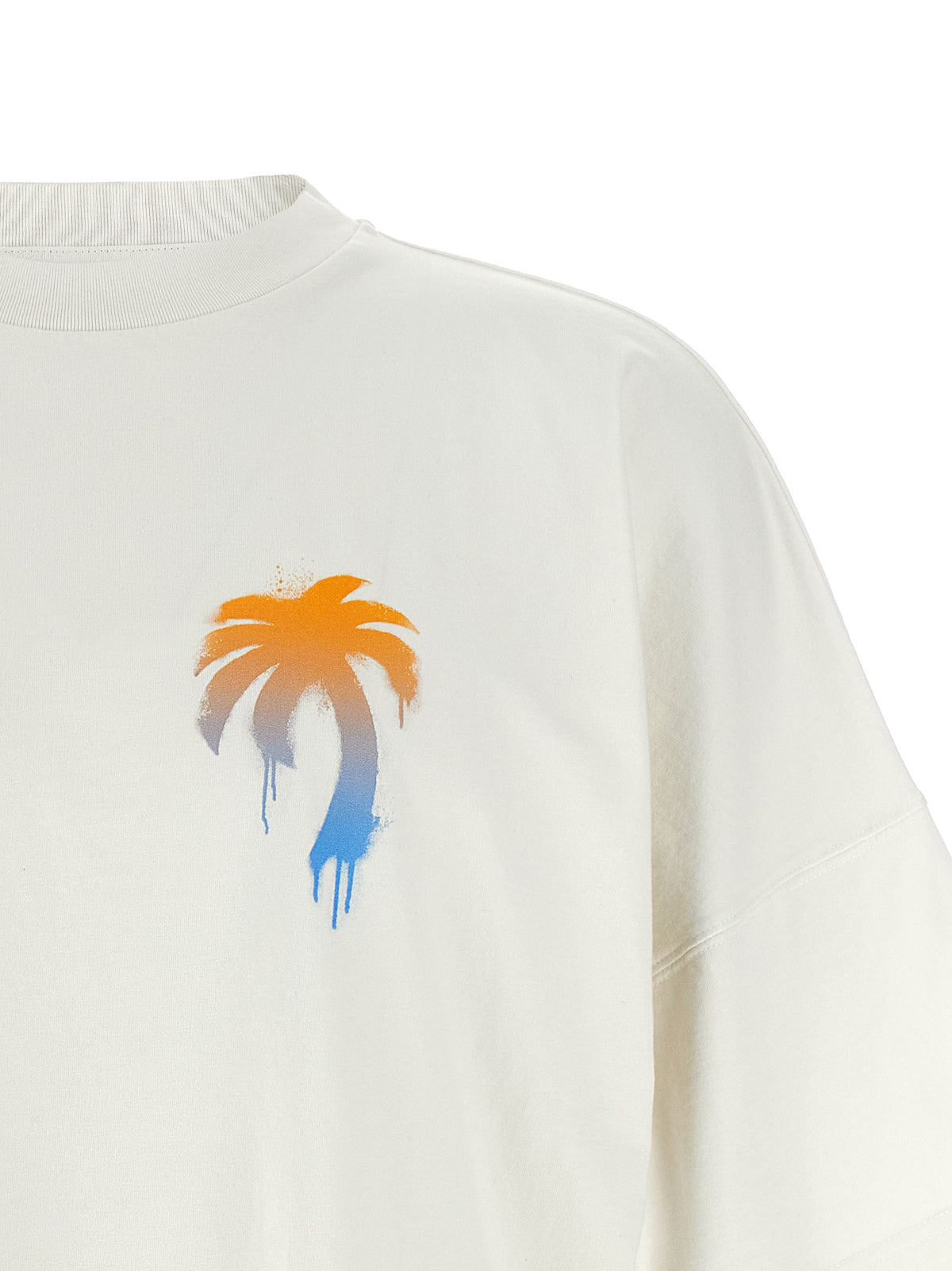 T-shirt en coton blanc Palm Angels
