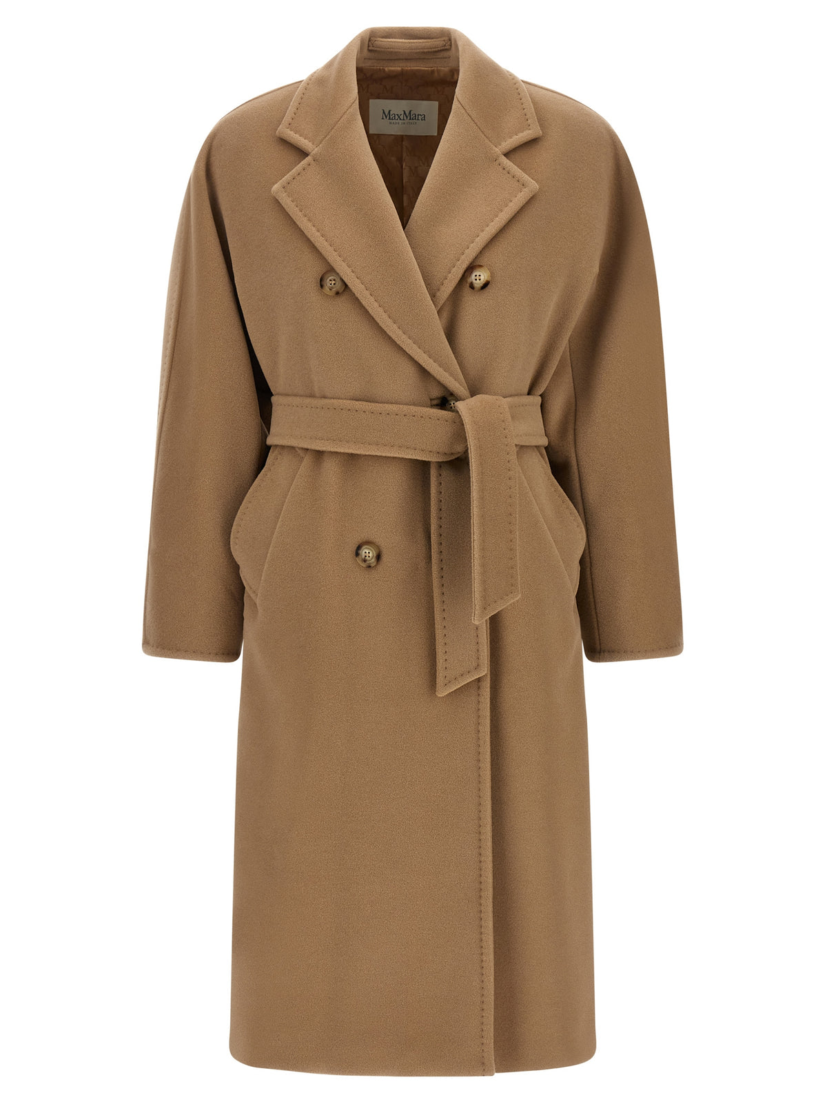 Manteau Max Mara en laine vierge beige