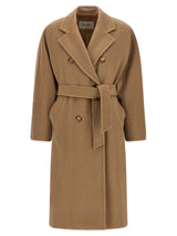 Manteau Max Mara en laine vierge beige