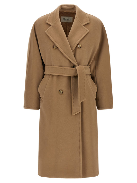 Manteau Max Mara en laine vierge beige