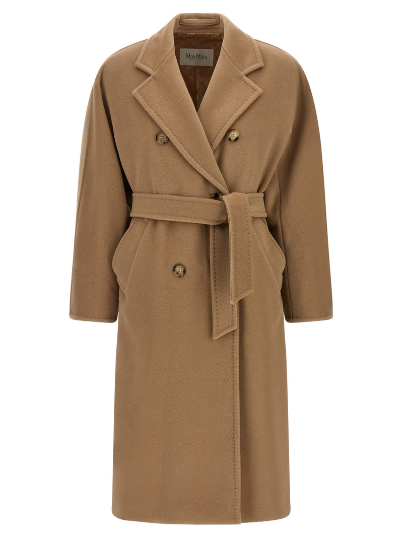 Manteau Max Mara en laine vierge beige