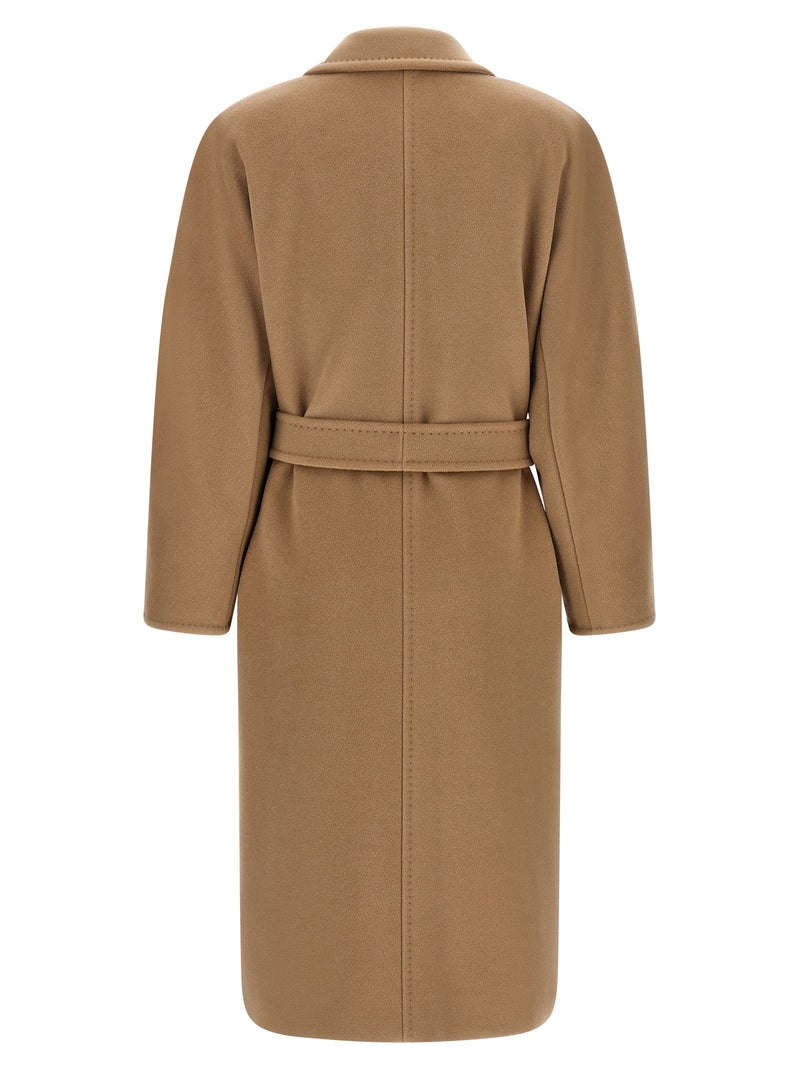 Manteau Max Mara en laine vierge beige