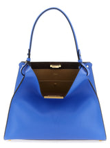 Sac à main Fendi en cuir de veau bleu