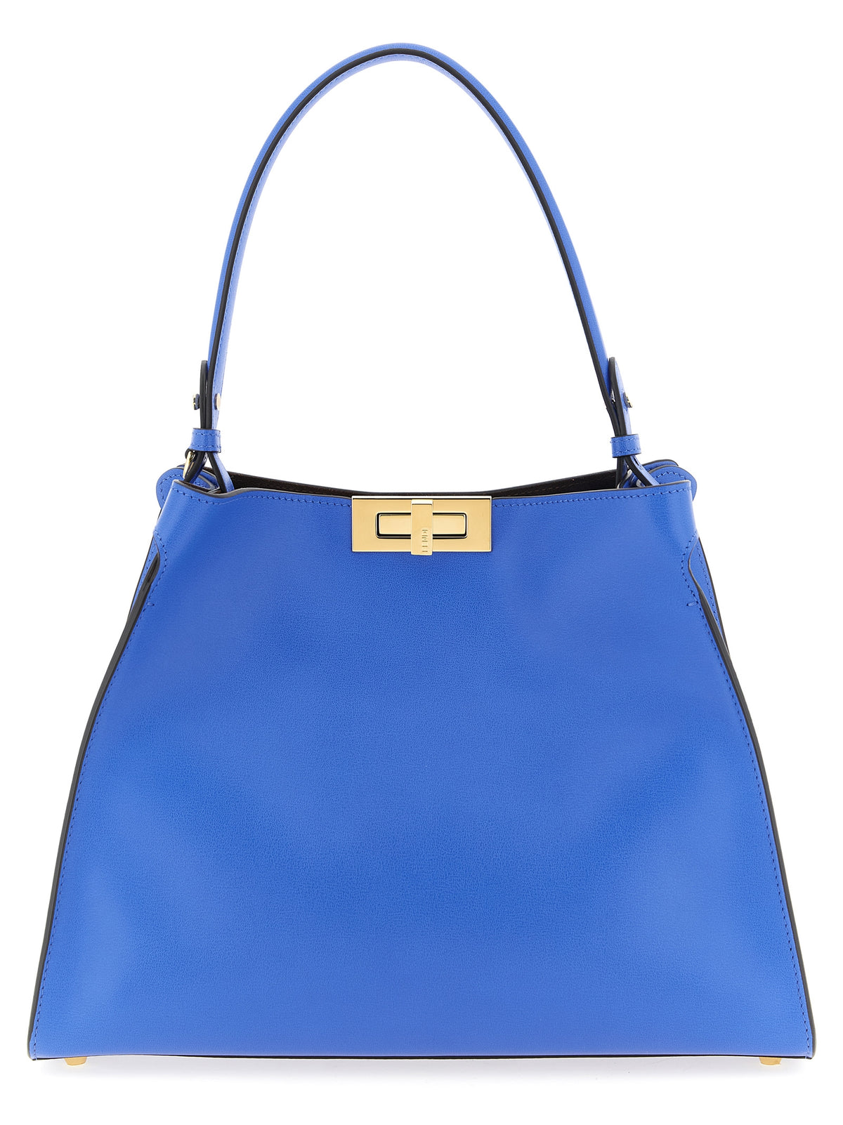 Sac à main Fendi en cuir de veau bleu