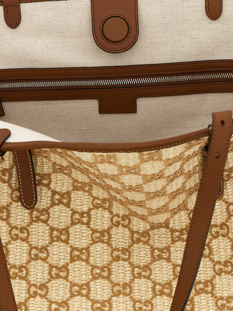 Sac à main Gucci en coton marron