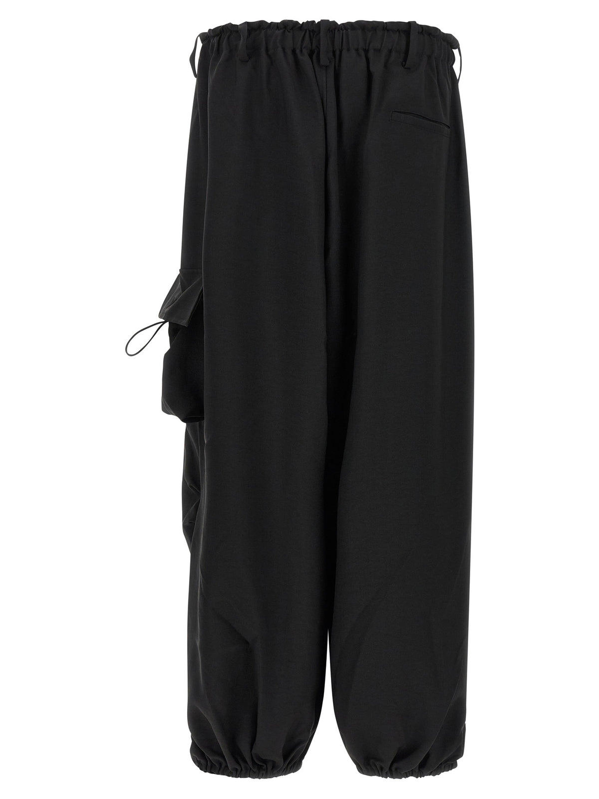 Y-3 Black Polyester Cargo Pants
