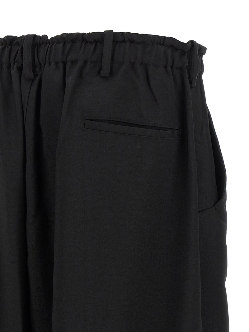 Y-3 Pantalon Cargo en Polyester Noir