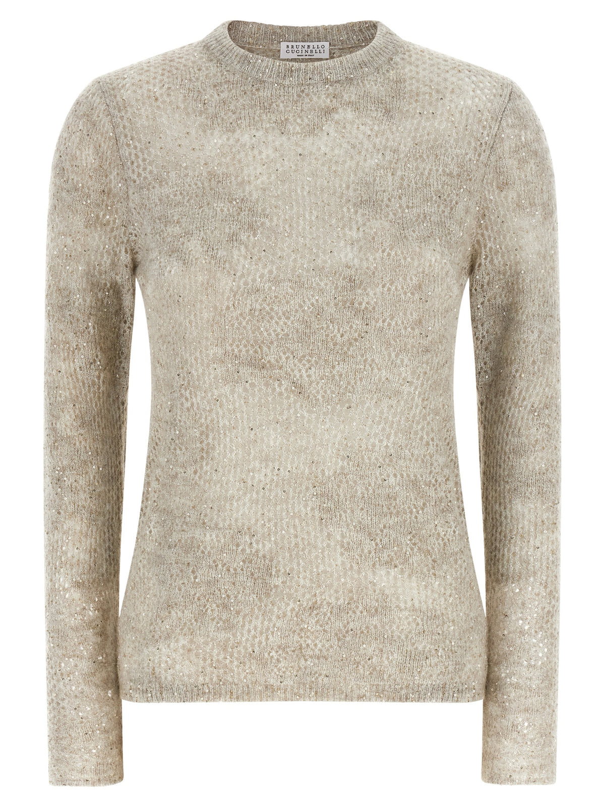 Cardigan Brunello Cucinelli en nylon beige