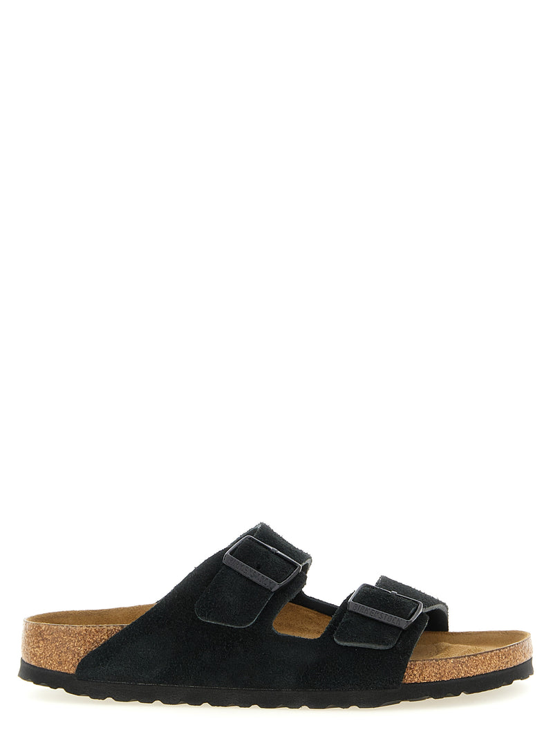 Mules en veau noir Birkenstock
