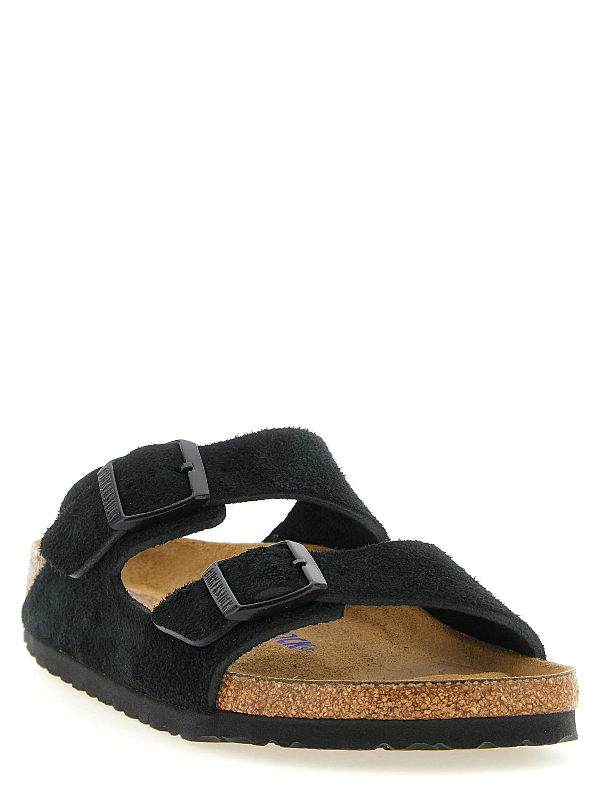 Mules en veau noir Birkenstock