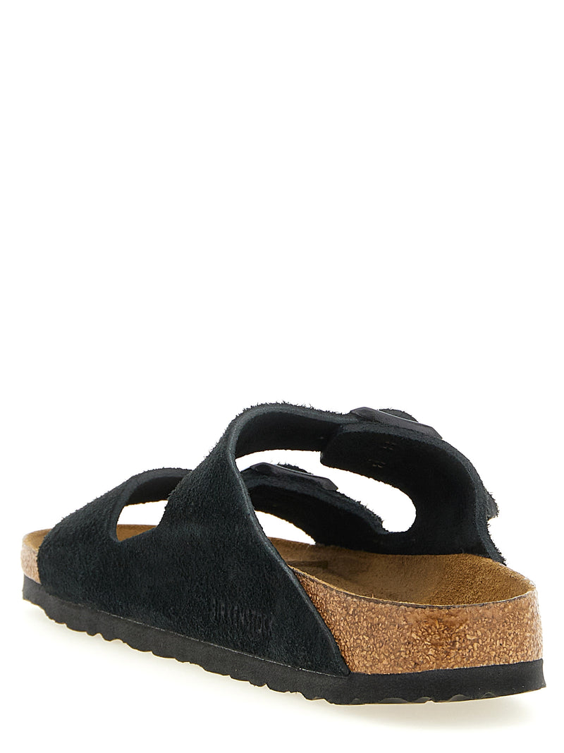 Mules en veau noir Birkenstock
