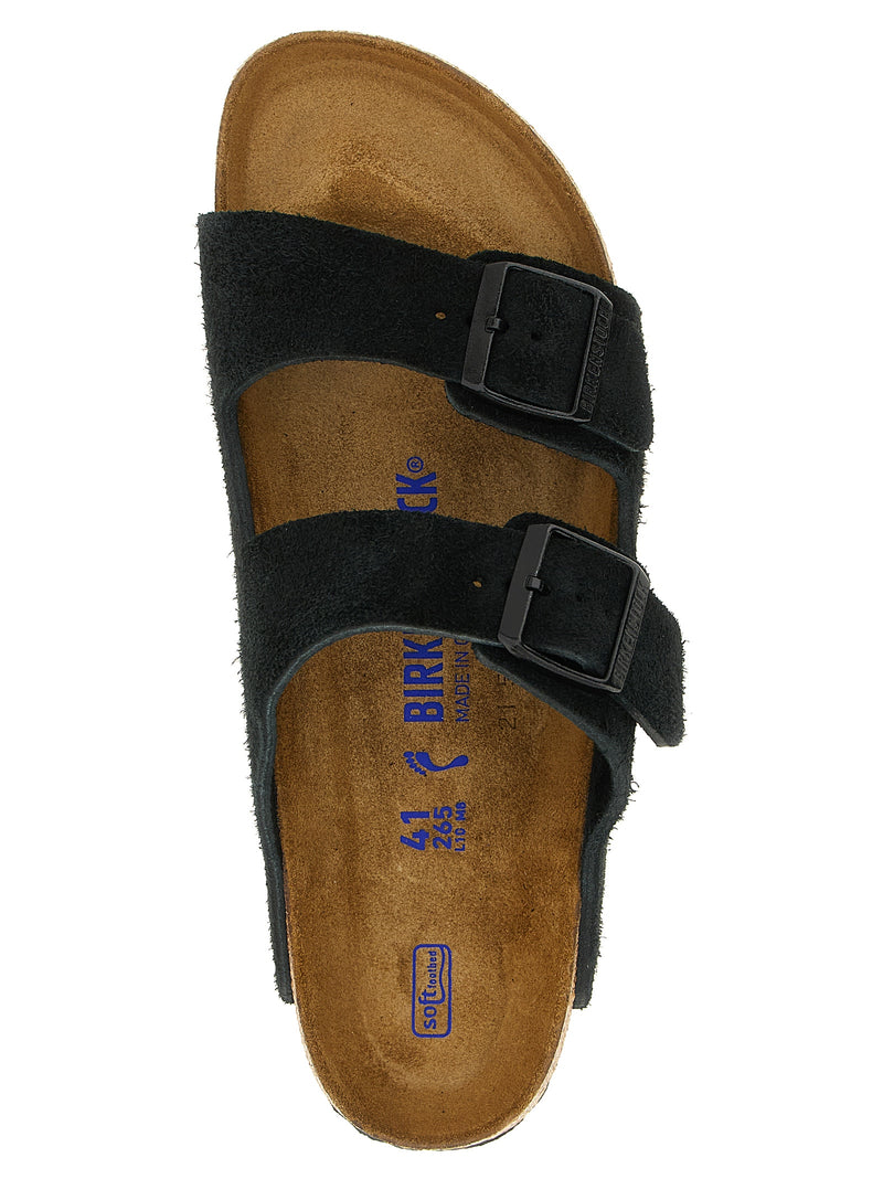 Mules en veau noir Birkenstock