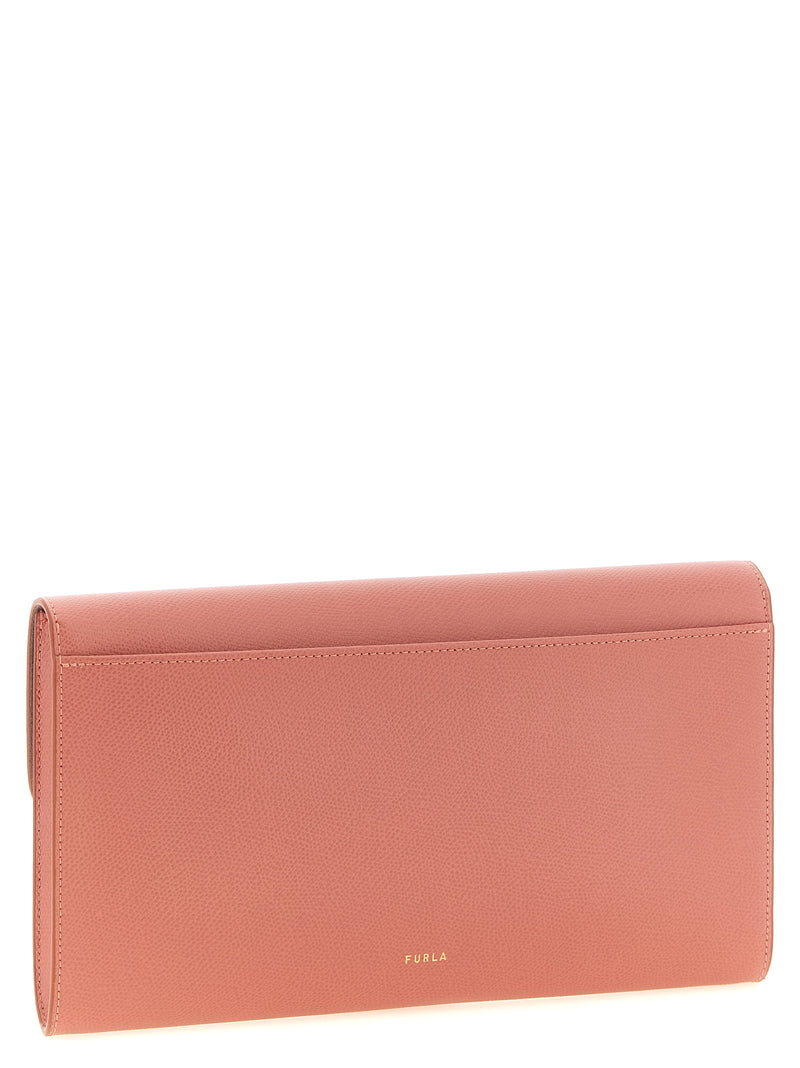 Pochette Furla en cuir de veau multicolore