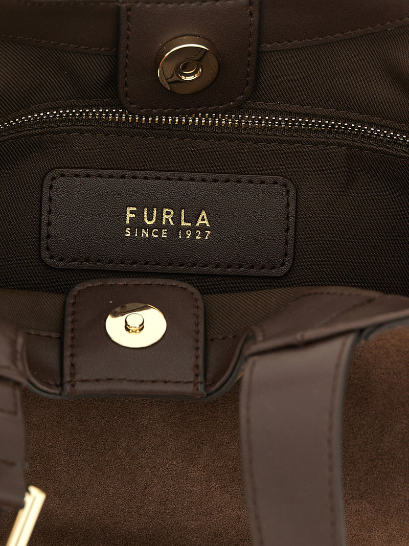 Sac à main Furla en cuir de veau marron