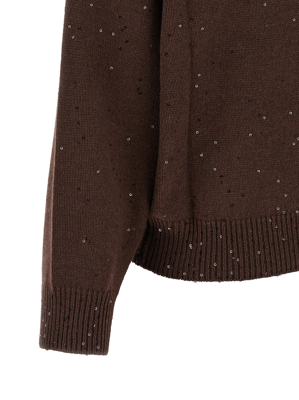 Brunello Cucinelli Cardigan en Cachemire Marron