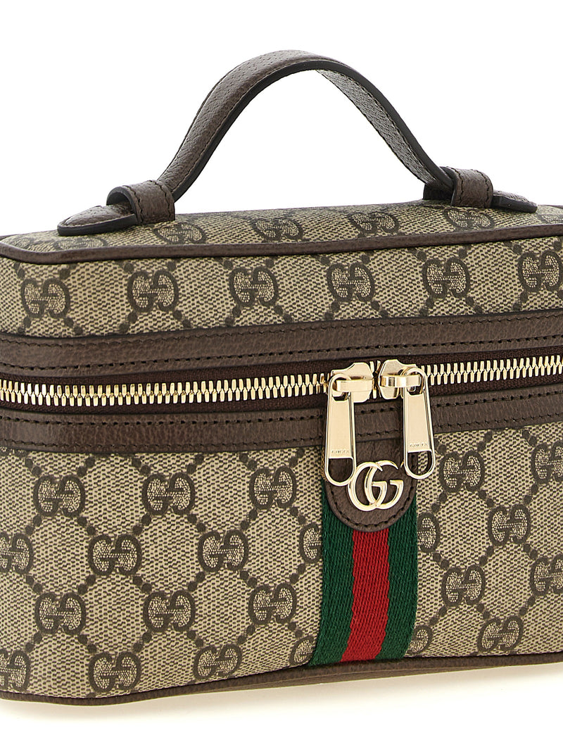 Sac à bandoulière en polyéthylène beige Gucci