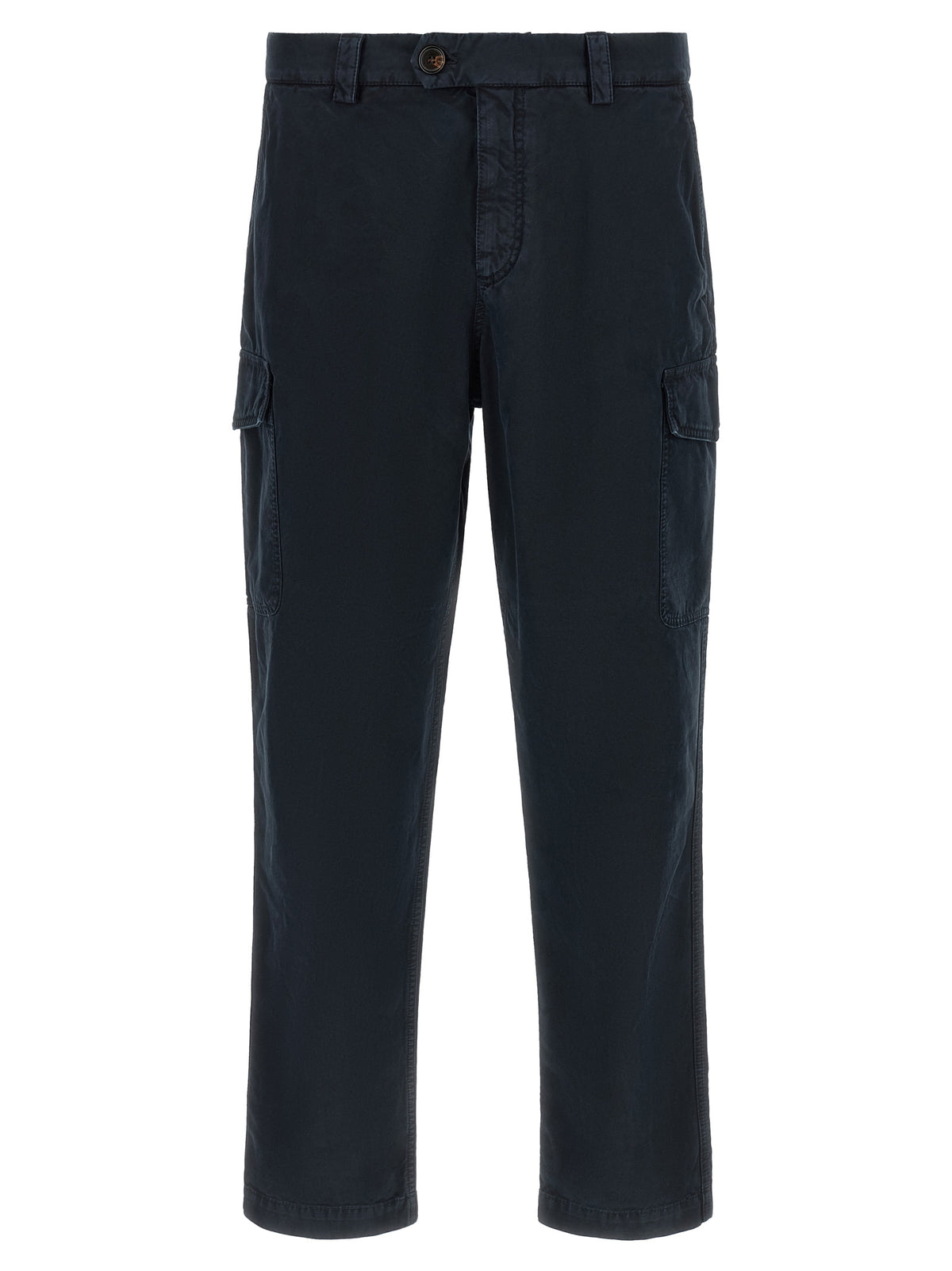 Pantalon cargo Brunello Cucinelli bleu en coton