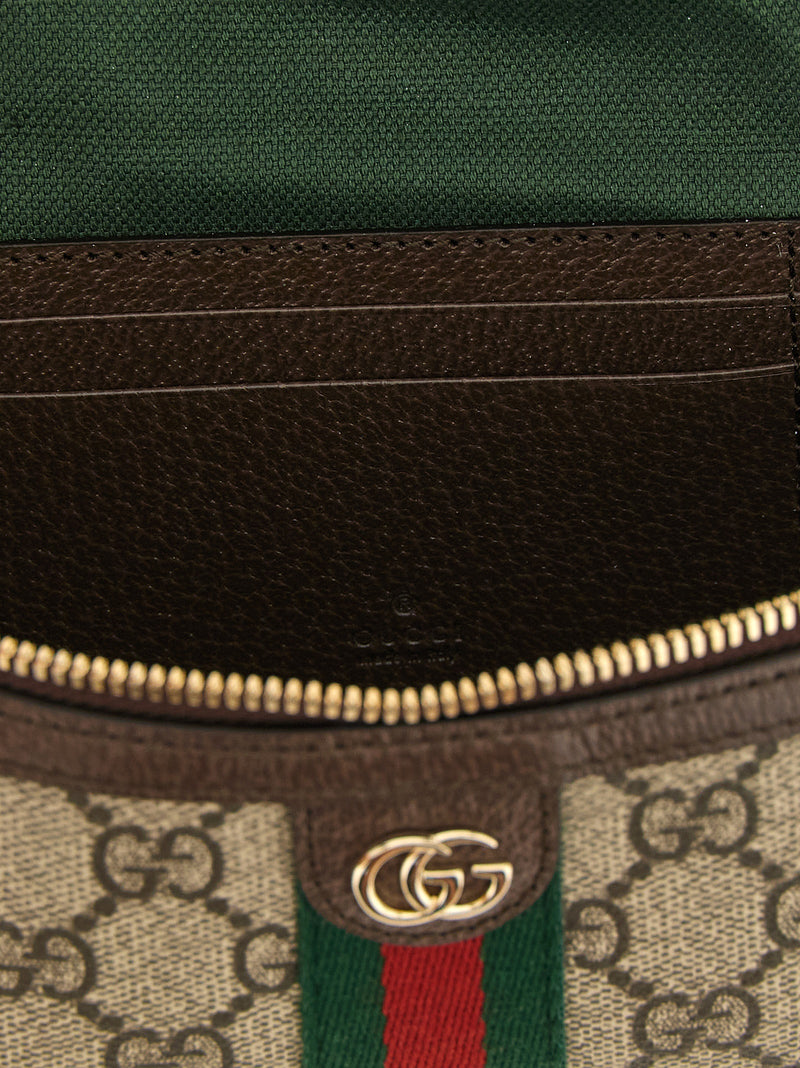 Sac à bandoulière en polyéthylène beige Gucci